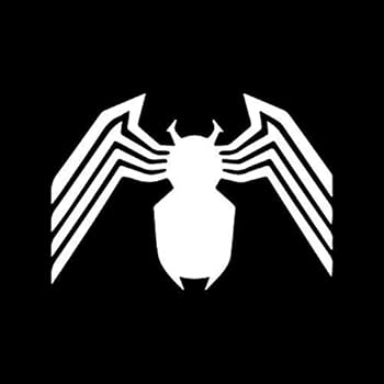 Marvel Venom Spider Logo Vinyl Sticker - 5.5 Inch Die-Cut Decal For Cars, Laptops, Skateboards
