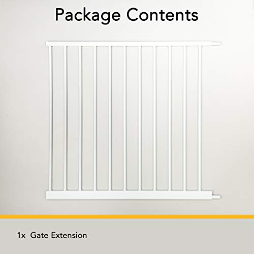 North States 11-Bar Extension for Auto-Close Baby Gate: Add extension for a gate up to 69.75" wide (Adds 31.25" width, Soft White) - Thumbnail 6