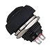 BQLZR Automotive Replacement Pushbutton Switches Momentary Horn Push Button Switch for Car RV Truck Boat Marine,Momentary On/Off Reset Push Button Switch Black for Car Boat Pack of 6