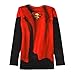 Men's Compression Long Sleeve Running Fitness Workout Base Layer Shirt (L, SuperRed)
