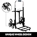 Mophorn 330LBS Portable Stair Climbing Cart 44.5 Inch Folding Cart Climb Hand Truck All Terrain Stair Climbing Hand Truck Heavy Duty 2 X Three-Wheel