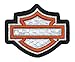 Harley-Davidson Embroidered Reflective Blank B&S Emblem Patch, XS Size EM1144381