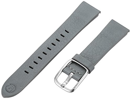 b&nd by Hadley Roma with MODE 18mm Leather Calfskin Grey Watch Strap