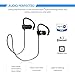 Wireless bluetoothHeadphones Sport Wireless in-Earphones with Earhook 4.1 Earbuds with Microphone Sweatproof Noise cancelling Headphones for Workout Running Gym(Black)