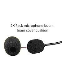 Cojines Piel sintética + Micrófono de espuma + Reemplazo del clip de la camisa para Plantronics Supra Plus Encore CS520 C052 CS55 C320 Más tamaño estándar Auriculares de teléfono de oficina H251 H261 H351 H361 W720 476 HW251N