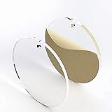 25 ACRYLIC CIRCLE CLEAR BLANK DISCS WITH HOLE 1/8" THICK (Select Size) (2.5")