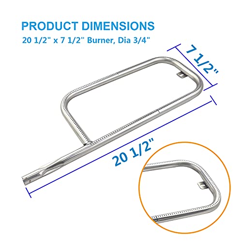 Zemibi Grill Burner Tubes, Stainless Steel Burner Tubes Replacement