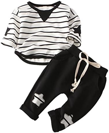 2色 ２点セット 上着 パンツ ベビー服 女の子 赤ちゃん服 幼児 子供服 男の子 丸首 長袖 ５サイズ キッズ服 満月 出産祝い プレゼント 運動会 旅行 記念日70cm 80cm 90cm 100cm 110cm 0ヶ月 4歳 黒色 青色 Otcon Com Br