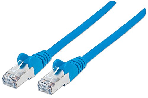 Intellinet 735865 Netzwerkkabel Cat6 SFTP LS0H Kupfer RJ-45 Stecker auf RJ-45 Stecker 15 m blau
