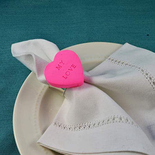 Conversation Heart Napkin Ring Handmade
