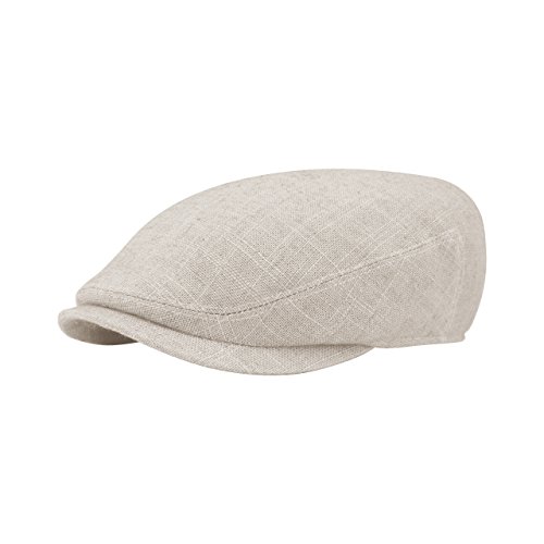 MG Unisex Linen Ivy Cap-2145-BEIGE-SM