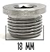 Oxygen Sensor Plug Stainless Steel M18 x 1.5 Metric Threading with Copper Washer