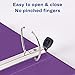 Avery Heavy-Duty View 3 Ring Binder, 4 Inch One Touch EZD Rings, 4.5 Inch Spine, 1 Purple Binder (79813)