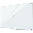 Glass Whiteboard 6'x 4', Magnetic Glass Dry Erase Board, Large Framless Glass White Board for Wall Office School Home