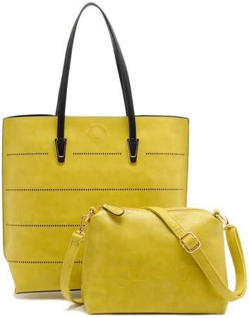 Amazon Firano フィラノ パンチングトートバッグ バッグインバッグ付 A Andgirl 中村アンさん使用アイテム イエロー トートバッグ