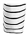 uxcell Men's Striped T Shirt Crew Neck Long Sleeve Casual Cotton Pullover Tee Top Black and White 42