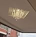 Moooni Hallway Crystal Chandelier Modern Square Raindrop Flush Mount Ceiling Light Fixture for Closet Foyer W12