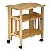 Winsome Mission 2-Shelf Wood Mobile Printer Stand, Brown (81628)