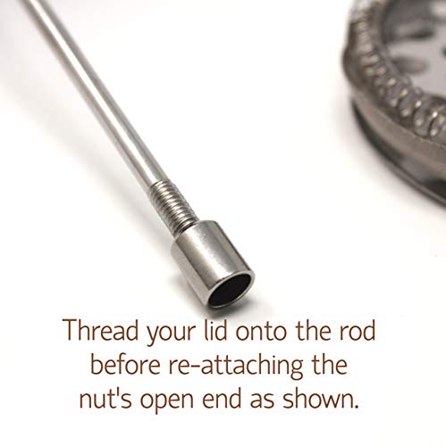 CCC, French Press 5 Part Stainless Steel 3.75 Inch Wide Plunger