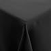 Deconovo Black Square Tablecloth Polyester Spillproof Washable Tablecloth for Sqaure Tables 60 x 60 Inch Black