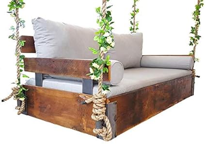 Ad Planet Wood Garden Outdoor Indoor Sofa Swing Chair Wooden Rest