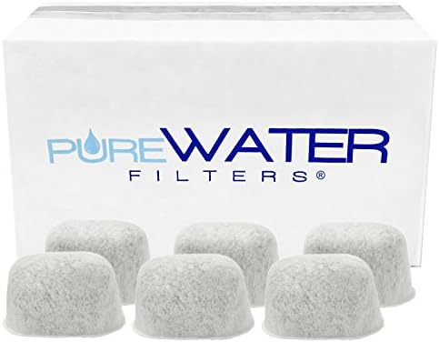 Single K-cup Brewer Charcoal Water Filters for Keurig K40, K45, K60, K65, K70, K75, K77, K79 - Deluxe 6 Pack