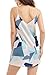 Sidefeel Women V Neck Halter Printed Casual Strap Dress X-Large Multicolor