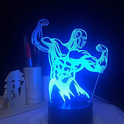 LXXYD 3D Visual Light Optical Illusion Led Night Light - Remote Control Touch Switch Suitable for Strong 3D Night Light RGB Replaceable Mood Light Le3D Light