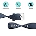 POY Replacement Bands Compatible for Fitbit Charge 2, Classic Edition Adjustable Sport Wristbands, Small Blue-Gray