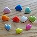 KAM snaps 150 Sets mix colors T5 Plastic heart-shaded Snap Fasteners Buttons