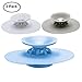URSMART Multi-Function Drain Stopper and Drain Hair Catcher,Silicone Bathtub Drain Cover and Strainer Protector for Floor, Laundry, Kitchen and Bathroom 4 Inches (3 Pack)