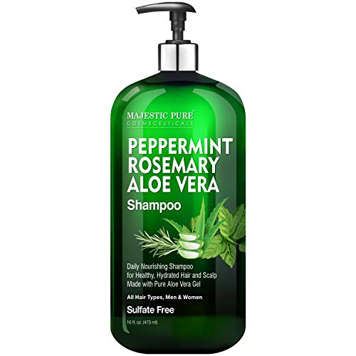 MAJESTIC PURE Peppermint Rosemary Aloe Vera Shampoo Restorative