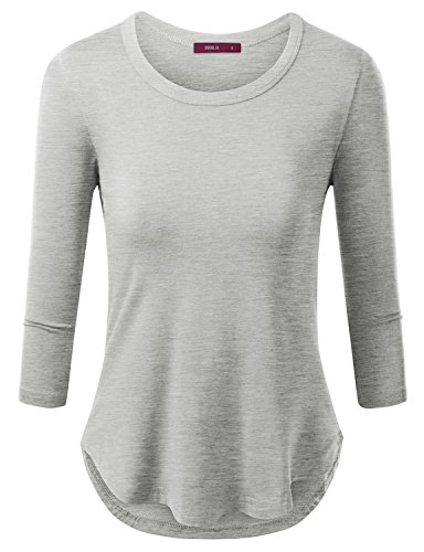 slim fit curved hem tee