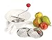 RSVP International Rotary Food Mill, Three Size Disks, White