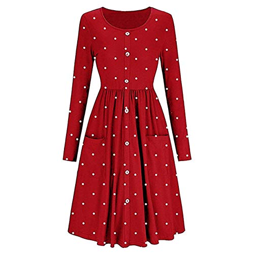 image for Londony❤ღ♕ Londony ♥‿♥ Women's Casual Dot Prints Fit Flowy