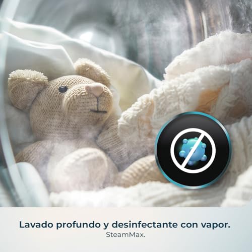 Lavadora Carga Frontal 10Kg Bolero DressCode 10450 Inverter Steel, 1400 rpm, 16 programas, Clase A-10%, Motor Inverter Plus, Allergy Care, Pearl Drum, Función Silence, Stop&Go, KidLock, Steel