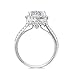 J.Étoile Women Wedding Ring 2 Carat Round Brilliant Cubic Zirconia Engagement Promise Anniversary Ring Solitaire Wedding Band Bridal Set, JPR004-9W