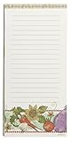 C.R. Gibson Vegetable Garden Magnetic Shopping List for Refrigerator, 75 Sheets 4.5'' W x 9.25'' H