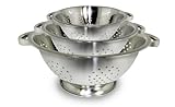 ExcelSteel Stainless Steel Colanders, Set of 3