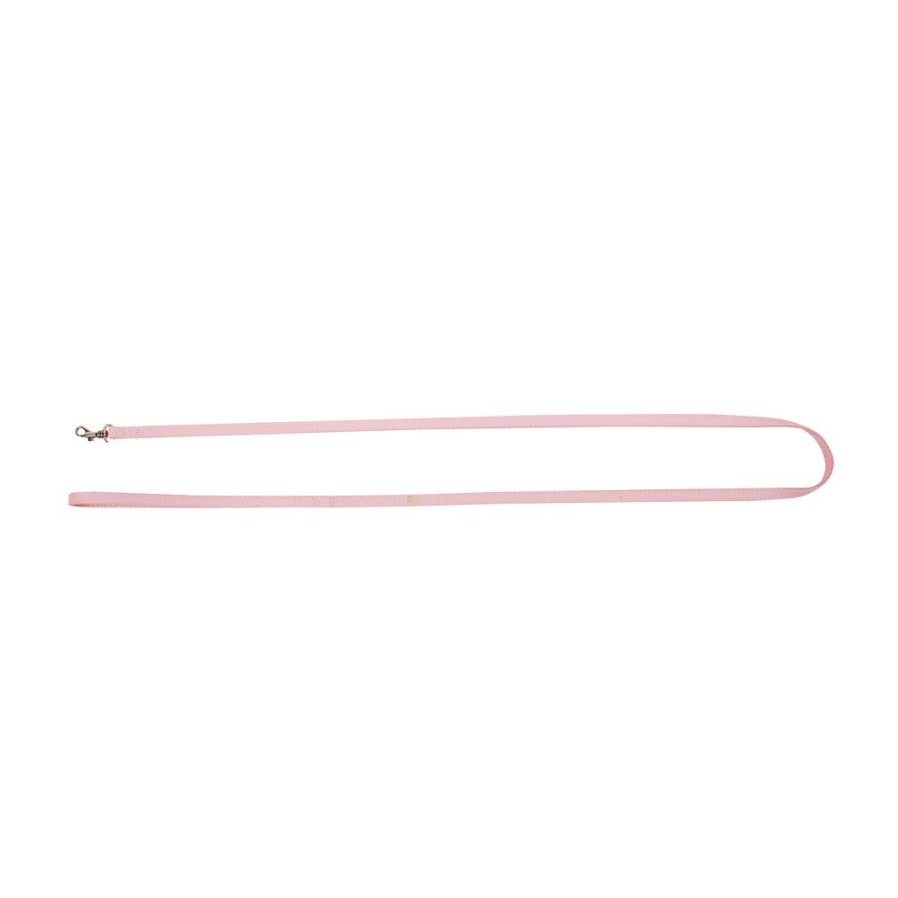 Dingo Basic Leash Made of Leather Imitation Useful for Dogs and Cats Pink 13086