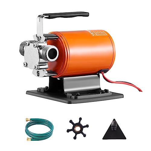 VEVOR Water Transfer Pump 12V, Battery Powered Utility Pump, 360 GPH Larger Flow, 46FT HighLift