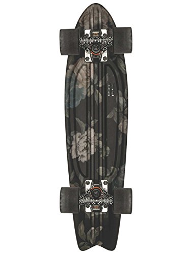 GLOBE Skateboards Globe Bantam Graphic ST Cruiser Complete Skateboard, Black Roses, 23