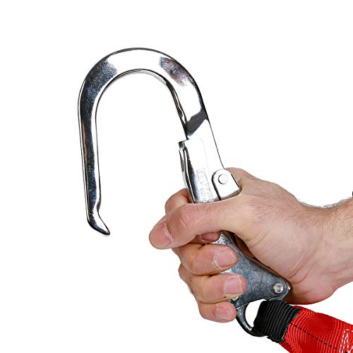 DCM Single Leg Stretch Lanyard w/Rebar, Fall Arrest Safety Harness