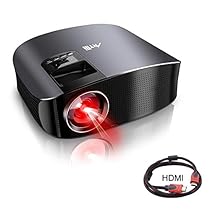 Artlii Proyector HD, Proyector LED 3500 Lúmenes, Proyector Cine en Casa,Soporte 1080p Full HD, HDMI x 2, AV, USB, VGA, SD Conexiones, Negro