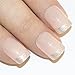 False Nails Bling Art French Fake White Hearts Squoval 24 Acrylic Medium Tips