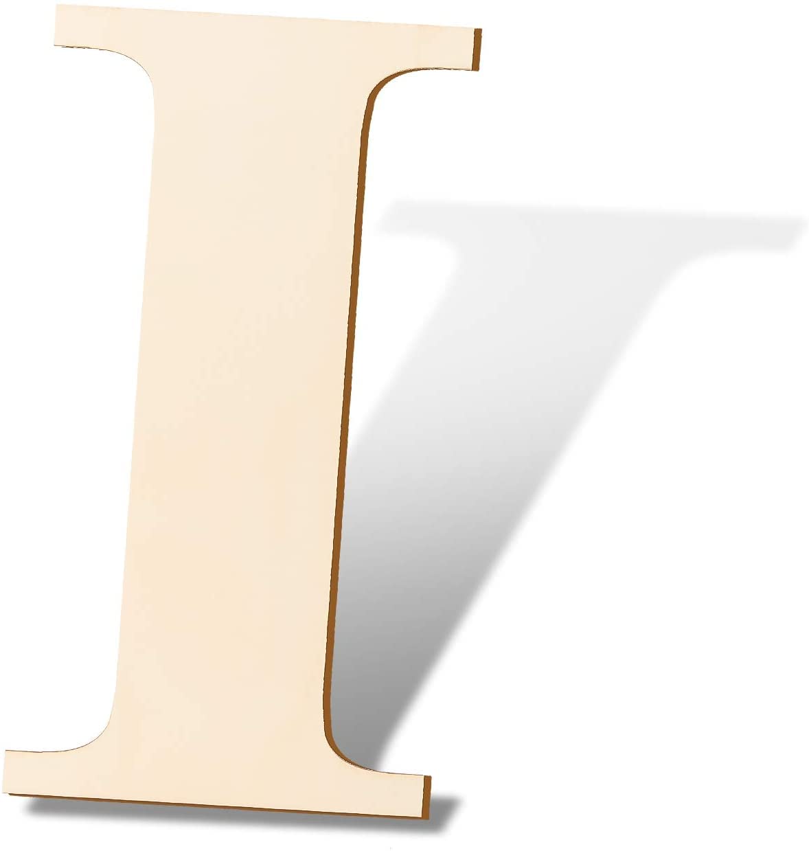 SAVITA 30cm Blank Wooden Letters Sign Panel Unfinished Wood Slices for Home Sign Wall Decoration DIY Craft Projects (I)