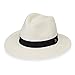 Wallaroo Palm Beach Fedora (Ivory, M/L) – UPF 50+ UV Sun Protection, Wide Brim, Stylish Design, Adjustable Size – Classic Sun Hat for Outdoor Events, Travel, and Everyday Wear