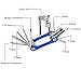 Agile-Shop Portable Bicycle Repair Multitool Kit with Chain Breaker/ Hex Keys/Flat Head/Philips Screwdriver/Torx T-25 All in One Multifunction Bike Tools