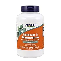 NOW Cal-Mag Citrate Powder, 8-Ounce