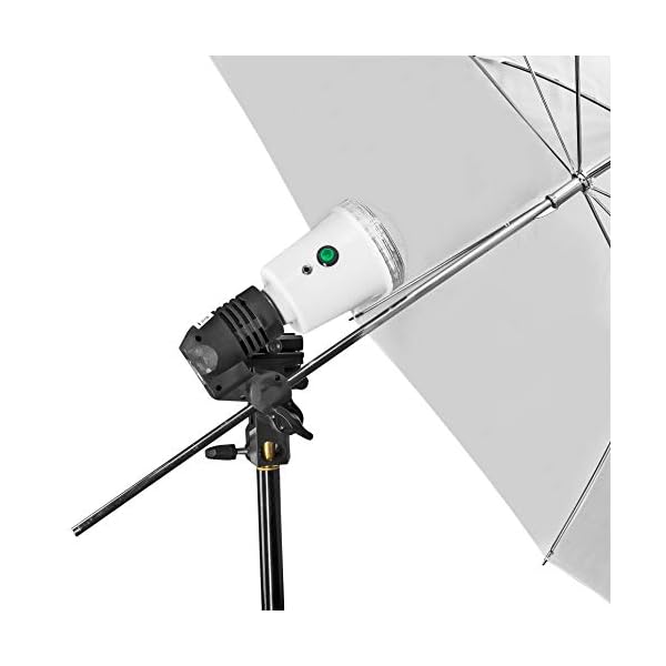 Walimex Pro 40W Synchronblitzlampe, Schwarz – Studioblitz Studioleuchte mit Fotozelle Sync – Bild 4